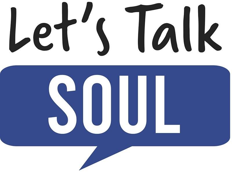 A speech bubble reading Let's Talk Soul