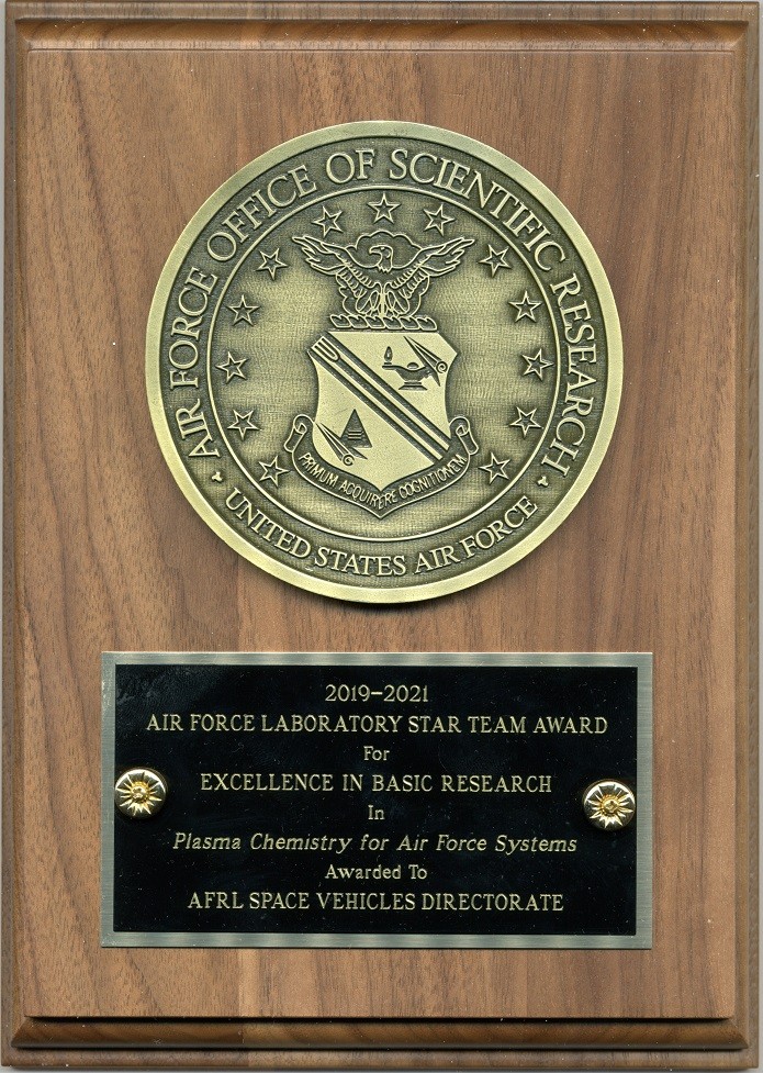STAR award plaque