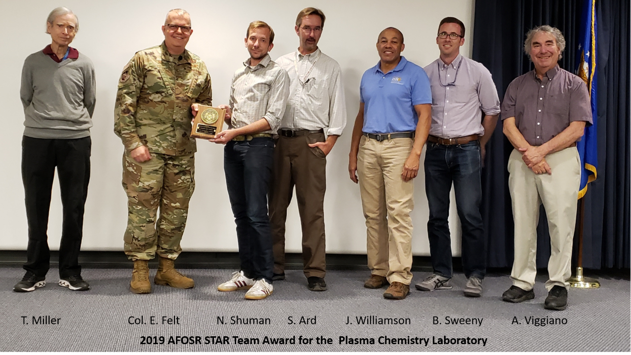 Photo of AFOSR STAR Award