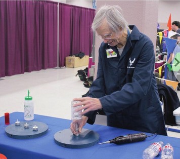 Photo of ISR scientist participates in Super-STEM event
