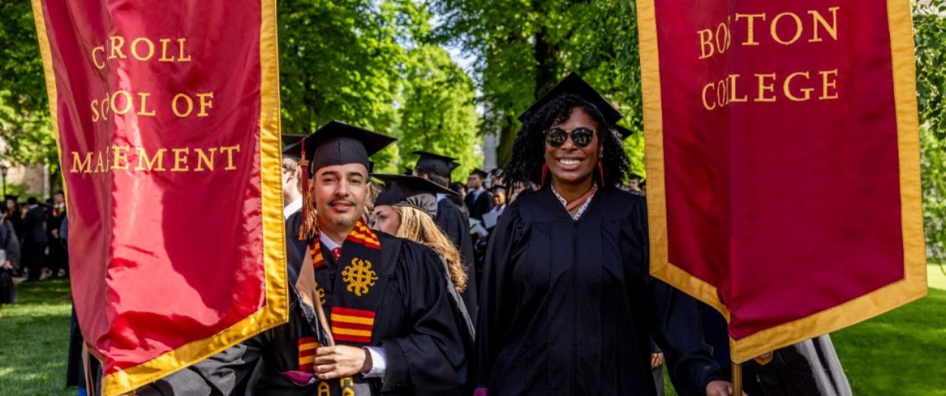 students at graduation