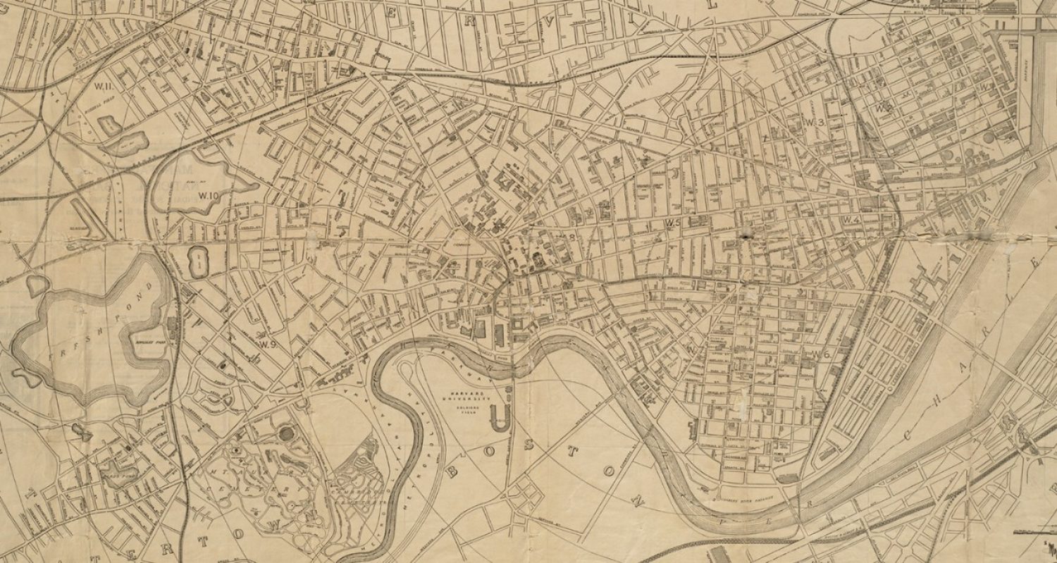 Map of the city of Cambridge by Norman B. Leventhal Map Center at the BPL, on Flickr