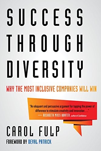 Cover of Book called "Success Through Diversity", white cover with black lettering