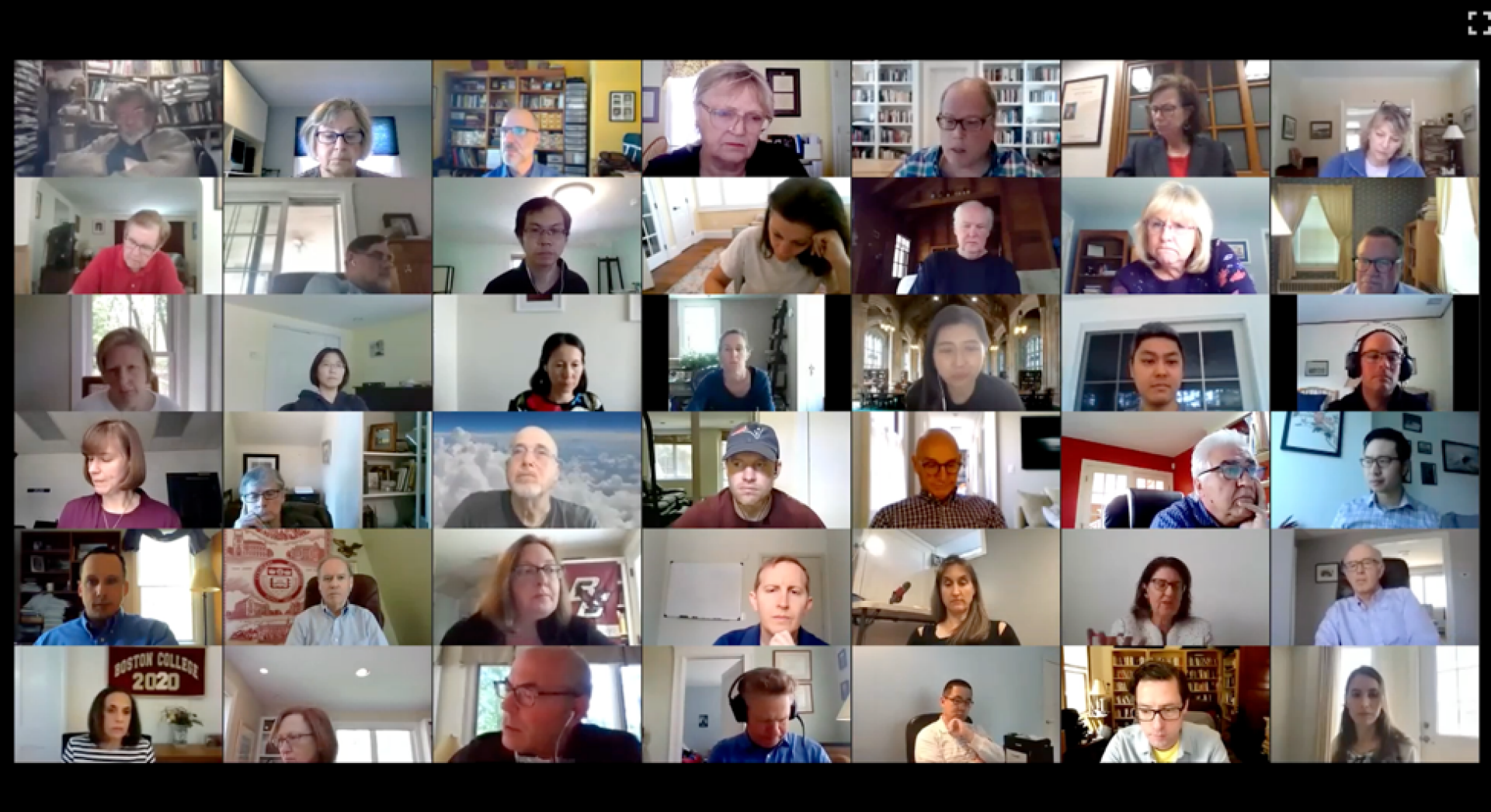 Screenshot of the Teaching Practices zoom call