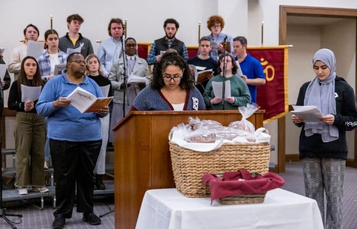 group of singers at the Multifaith Thanksgiving