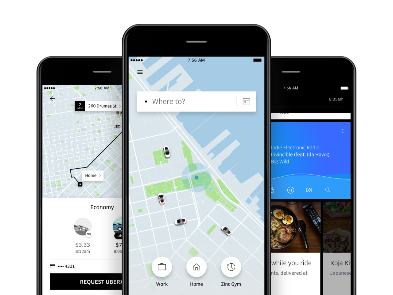 Photo of Uber app
