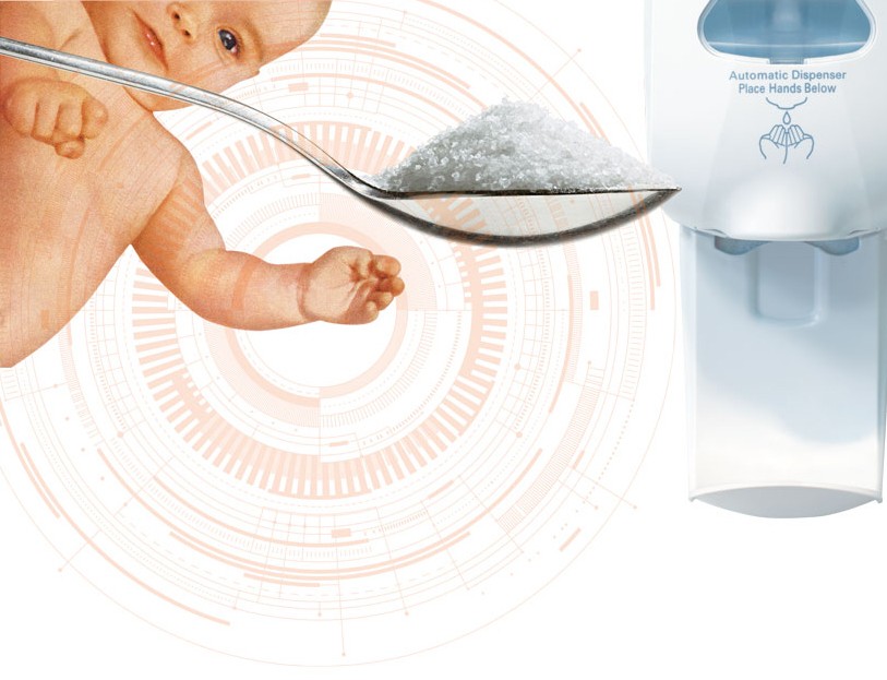 Baby with sugar image