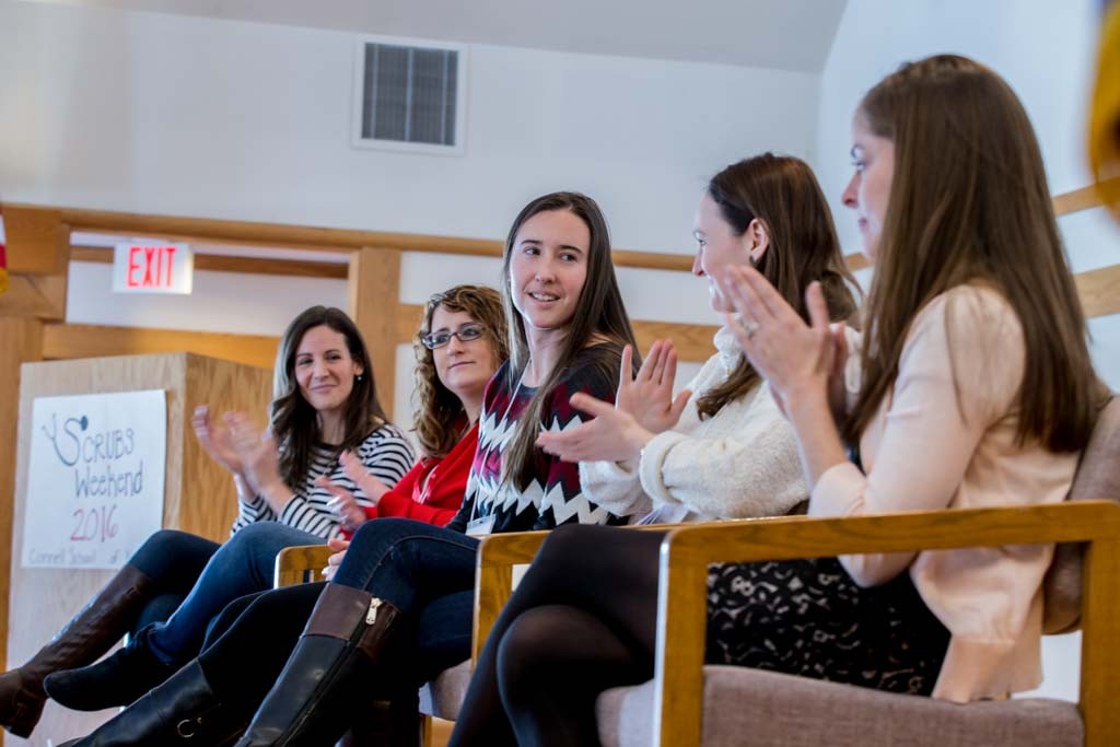 An alumni panel discussion at SCRUBS conference