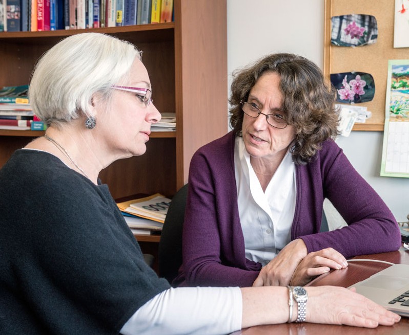 Clinical Instructor Lori Solon and Assistant Clinical Professor Pam Terreri