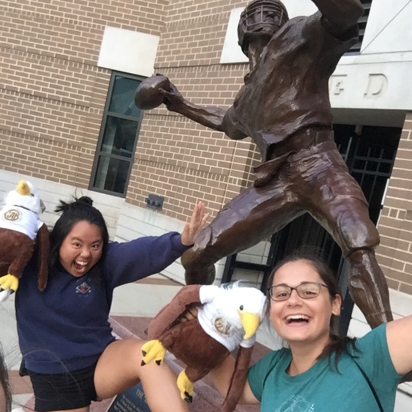 First-year seminar students submit selfies each week to show that she or he got together with another student to study or socialize.