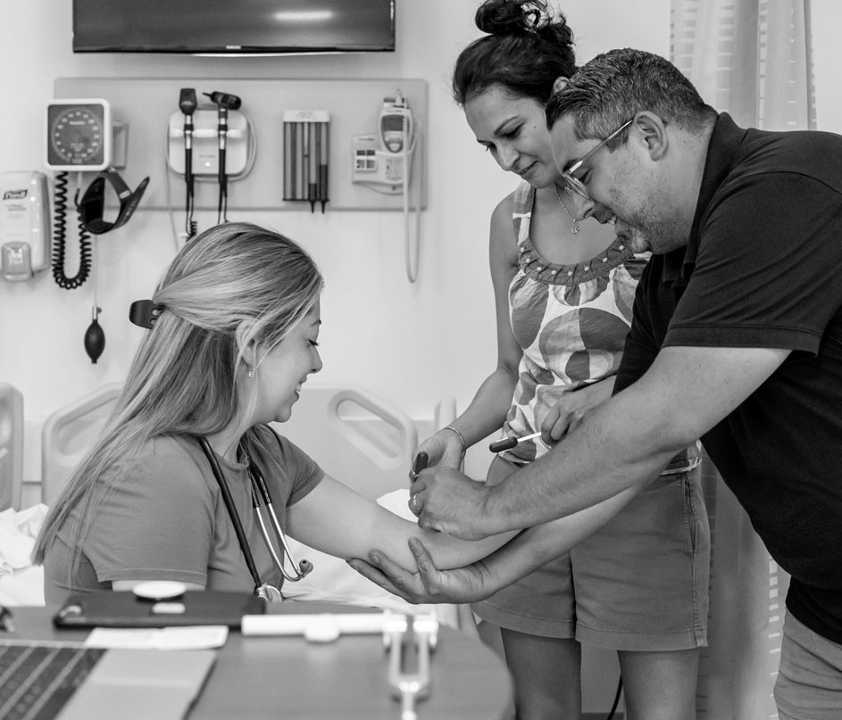 CSON students in the Brown Family Clinical Lab