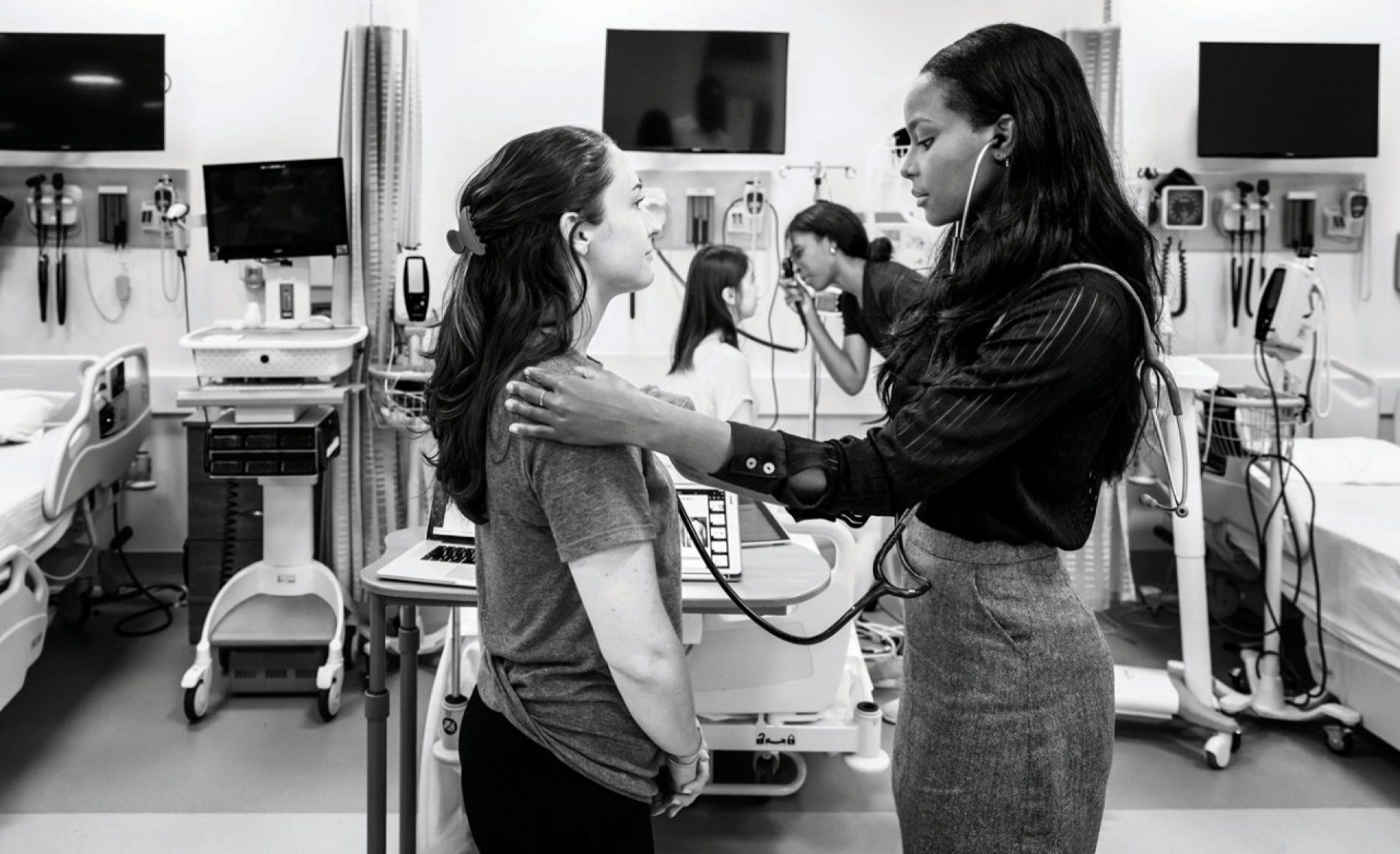 Two nursing students