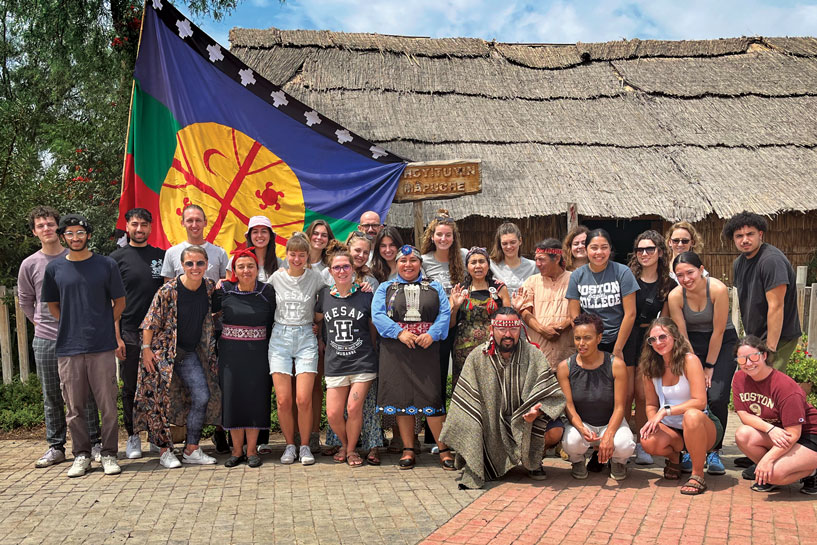 Faculty and students visit indigenous inhabitants of Chile