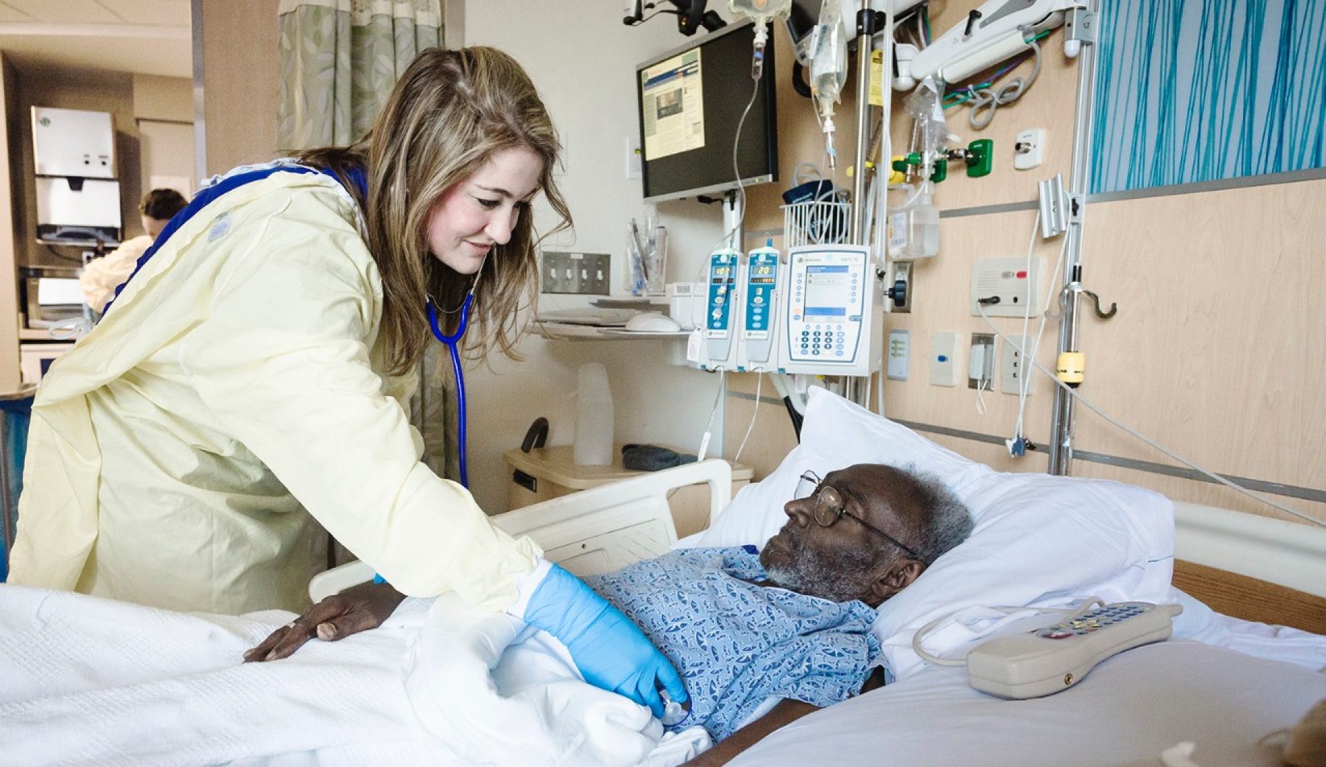 student nurse at hospital