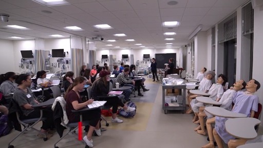 Students in the Brown Family Clinical Learning Lab