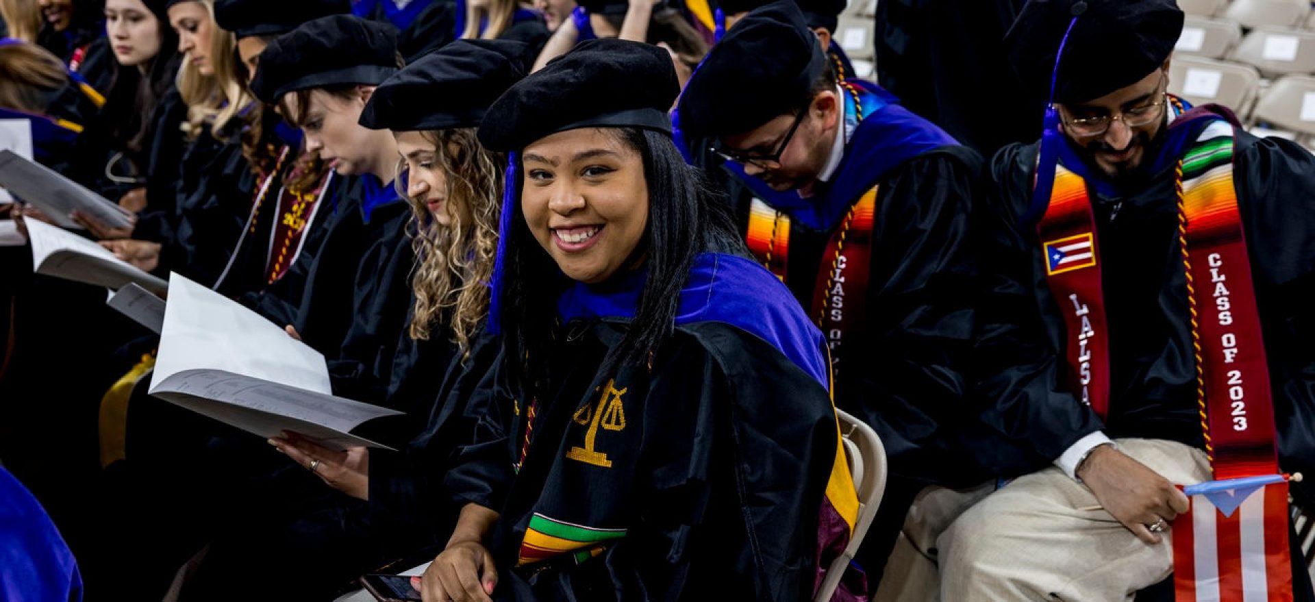 students at convocation