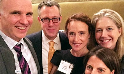 Steve Riden with colleagues