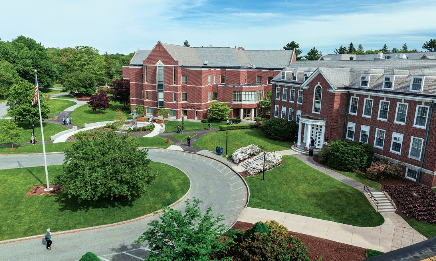 A view of the law school campus from above