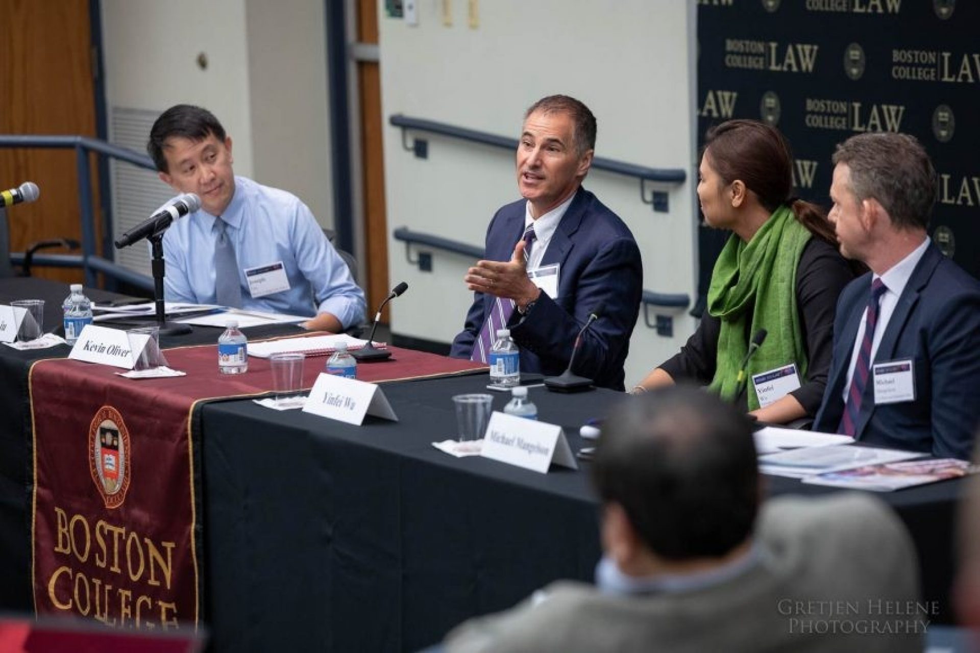 Participant gestures on panel