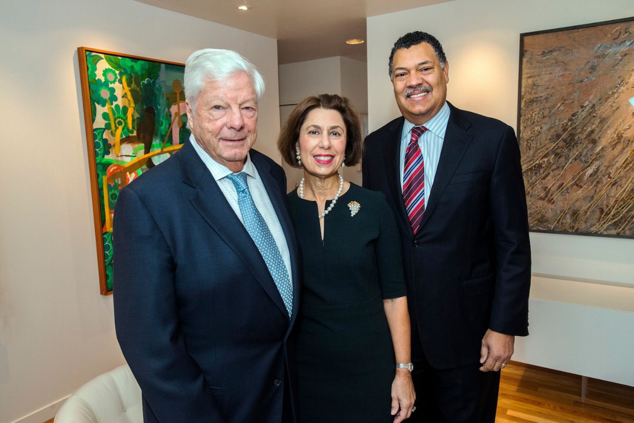 Jerome and Phyllis Rappaport with Form BC Law School Dean Rougeau