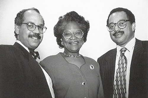 Charles E. Walker, Jr. '78; Ruth-Arlene W. Howe '74; and Wilbur E. Edwards, Jr. '84
