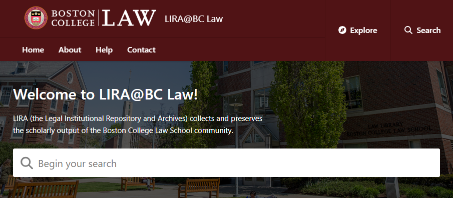 Homepage of LIRA institutional repository