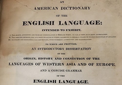 Noah Webster, An American Dictionary of the English Language. New York, 1828.