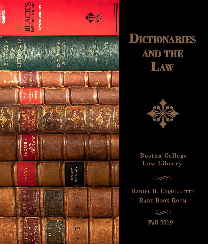 Dictionaries and the Law exhibit catalogue cover