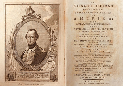 The Constitutions of the Several Independent States. . . . London, 1783.