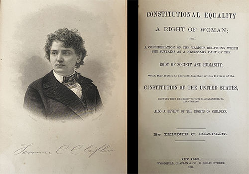 Tennessee C. Claflin, Constitutional Equality: A Right of Woman. New York, 1871.