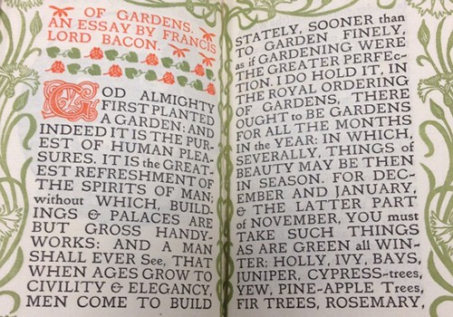 Francis Bacon, Of Gardens. London, 1902.
