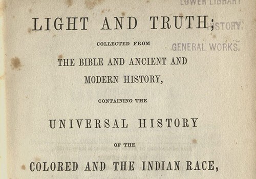 R. B. Lewis, Light and Truth...Boston, 1844.