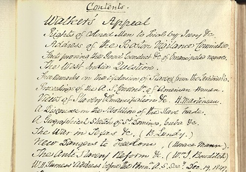 David Walker, Walker's Appeal in Four Articles...Boston, 1830.