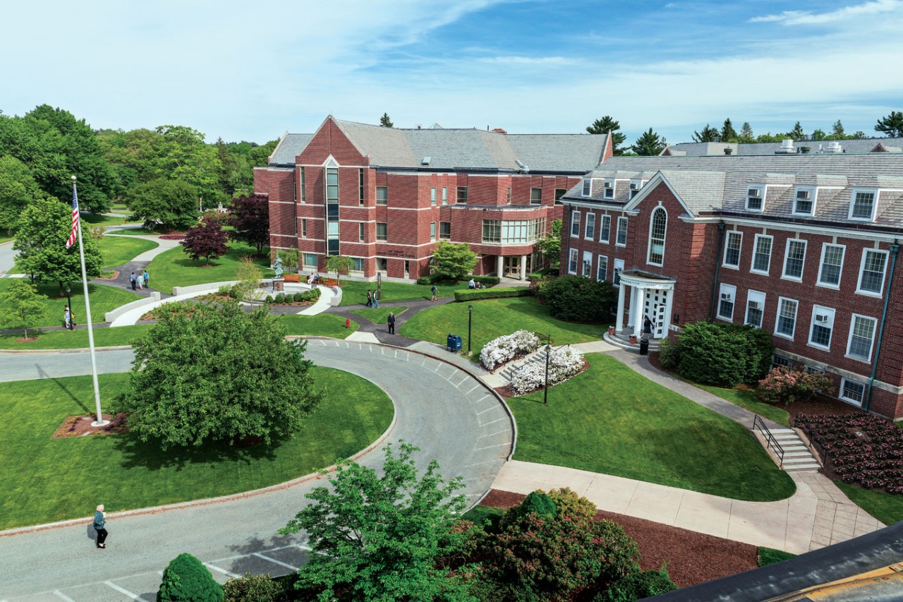 Aerial Shot of BC Law Campus