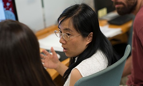 Nursing faculty in the classroom