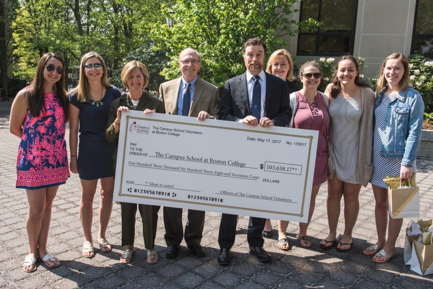 Students Raise $100,000 for the Campus School