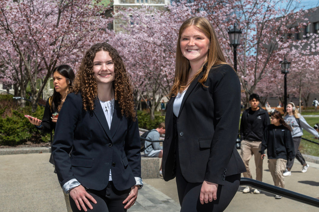 Photo of Meghan Heckelman and Katie Garrigan LP 1050