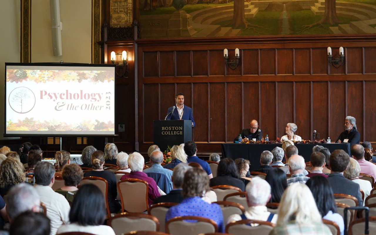 David Goodman addressing the audience at the Psychology and the Other Conference