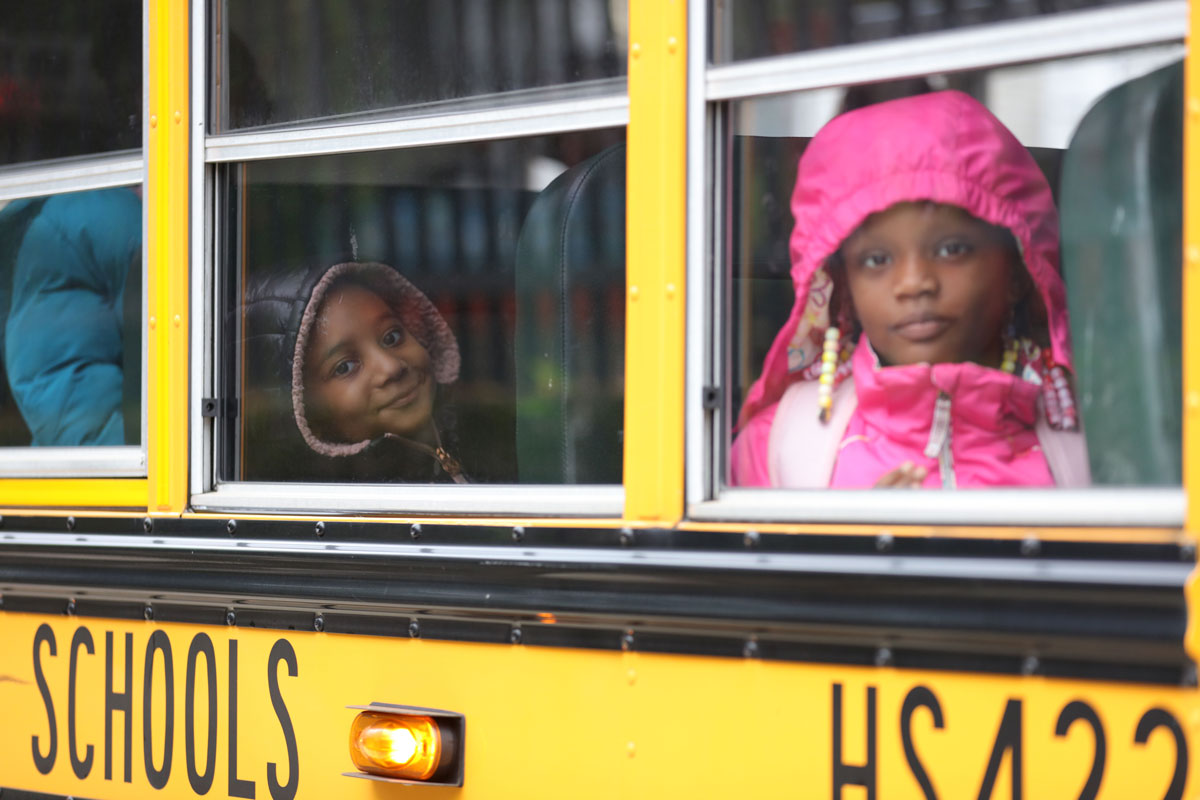 Children on Bus
