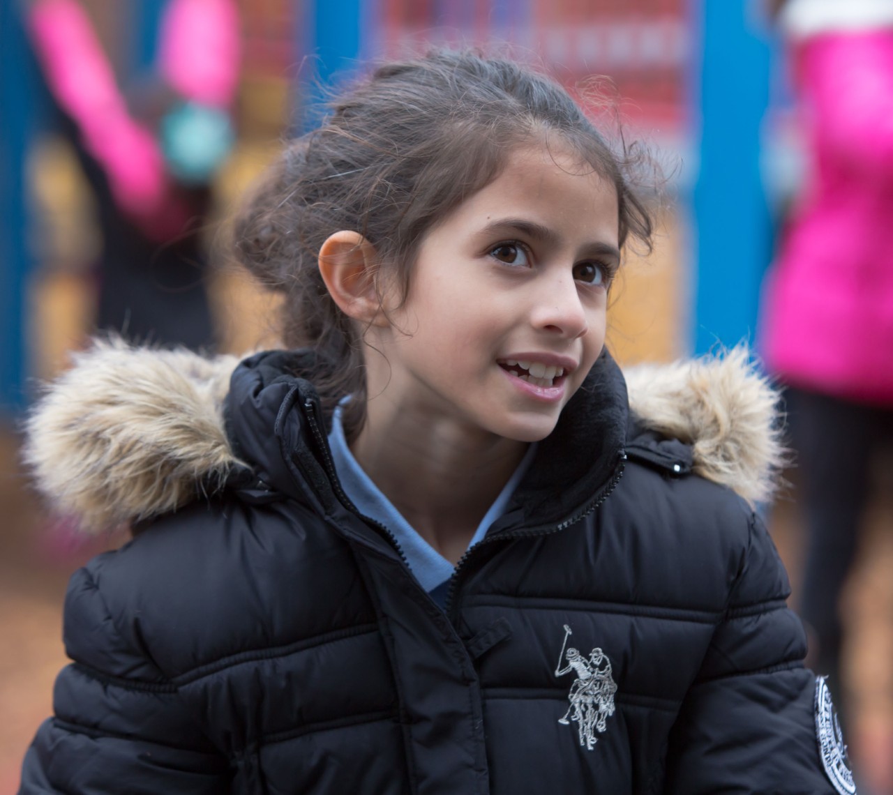 Student on playground