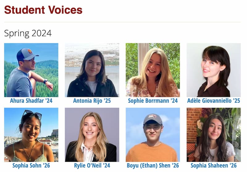 Fall 2023 Student Voices essayists