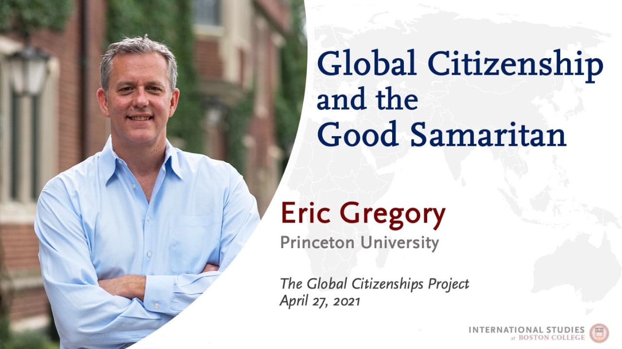 Cover image for Eric Gregory lecture, April 27, 2021 (Click to view)