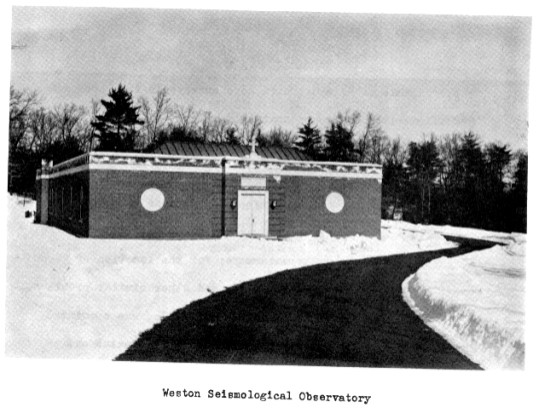Weston Observatory, historical image of the building