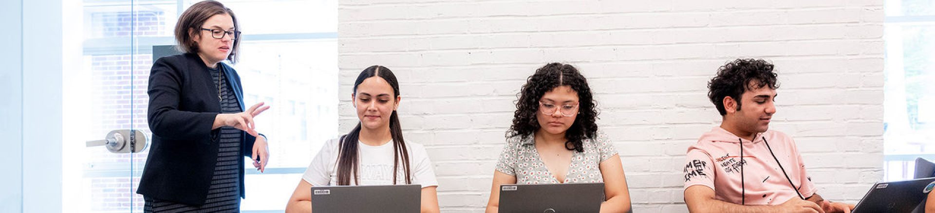 Students studying