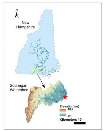 Photo of photo of watershed from thesis