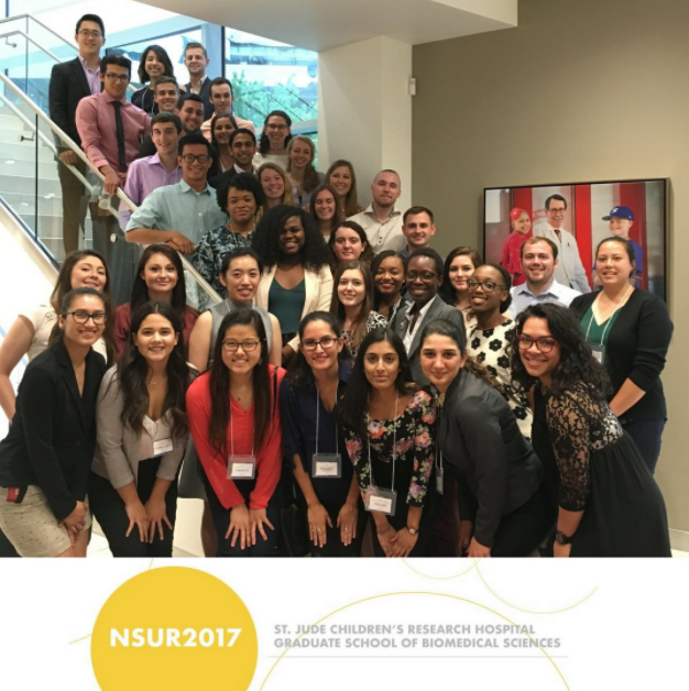 Photo of photo of students who presented at the St. Jude's National Symposium for Undergraduate Research