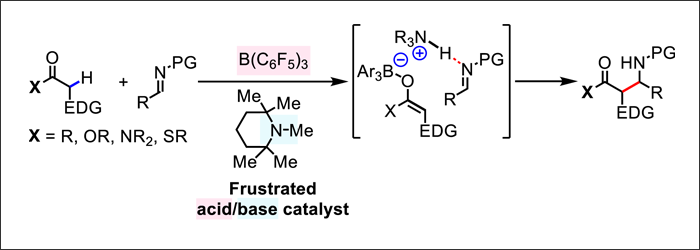 Direct Mannich-Type Reactions Promoted by Frustrated Lewis Acid/Brønsted Base Catalysts