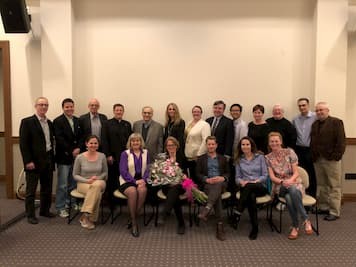 Photo of Lisa's chair party