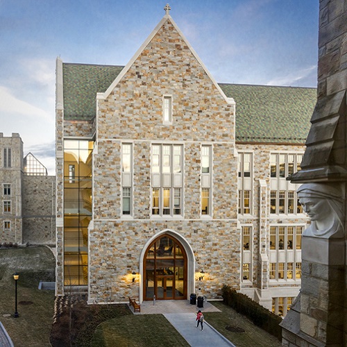 January 24, 2022 -- The new integrated science building at 245 Beacon Street.