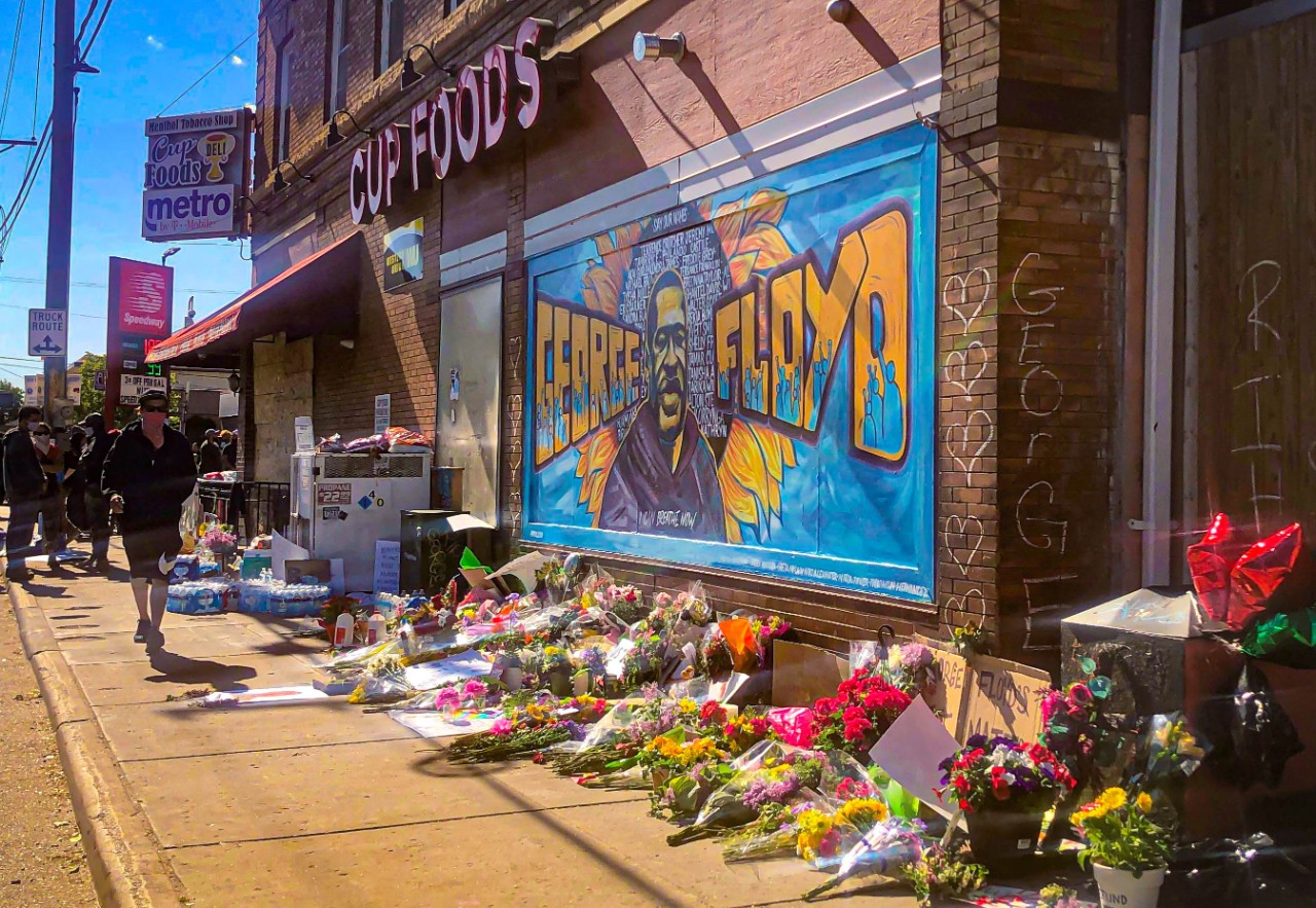 Photo of Photograph of the George Floyd mural, Minneapolis
